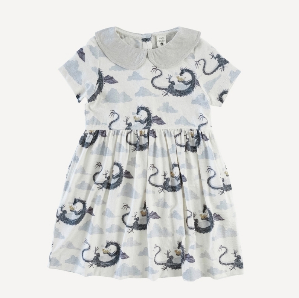 Kate Quinn Baby Dragon Print Modal Dress